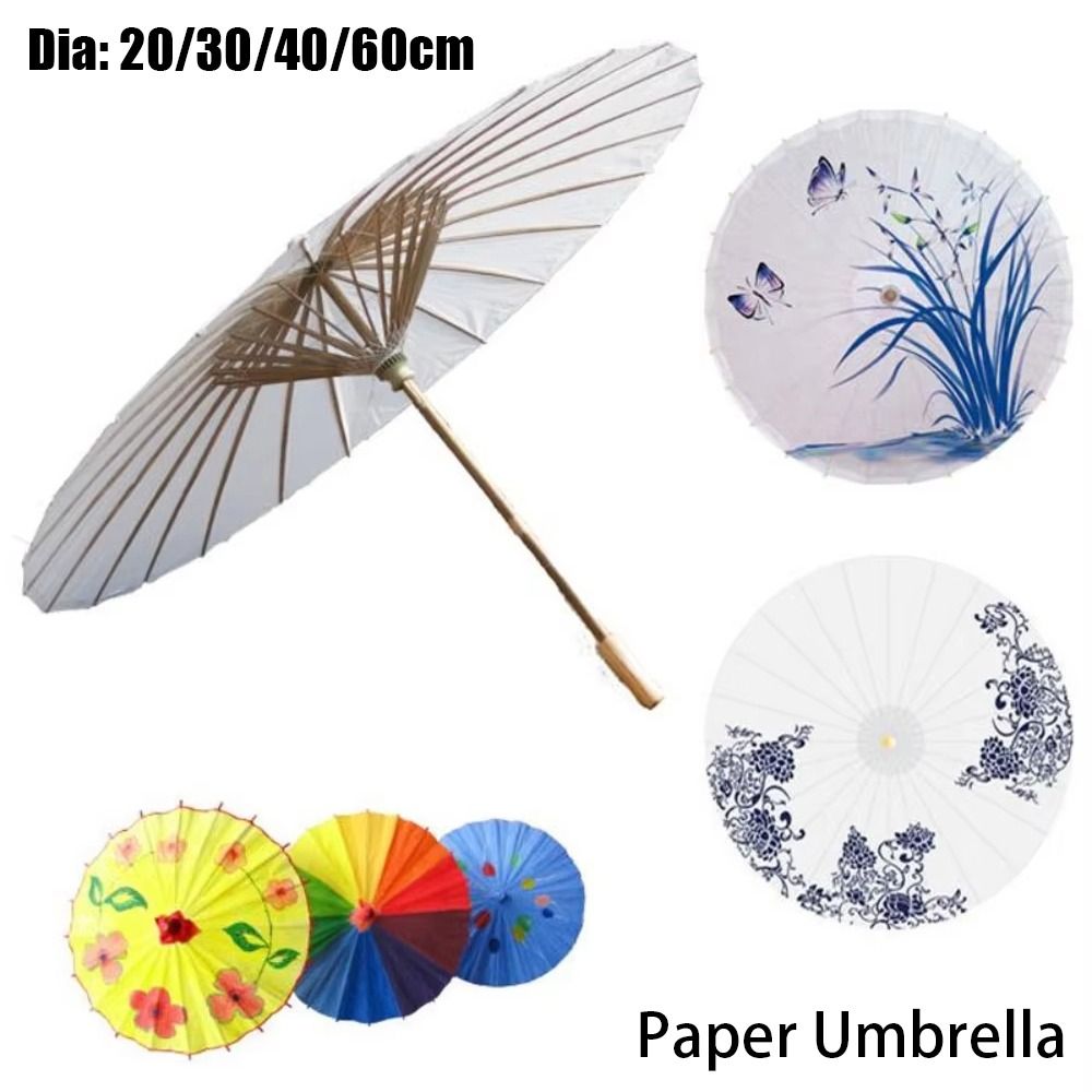 Photography Paper - 1Pcs Dia 20/30/40/60cm Paper Umbrella Traditional