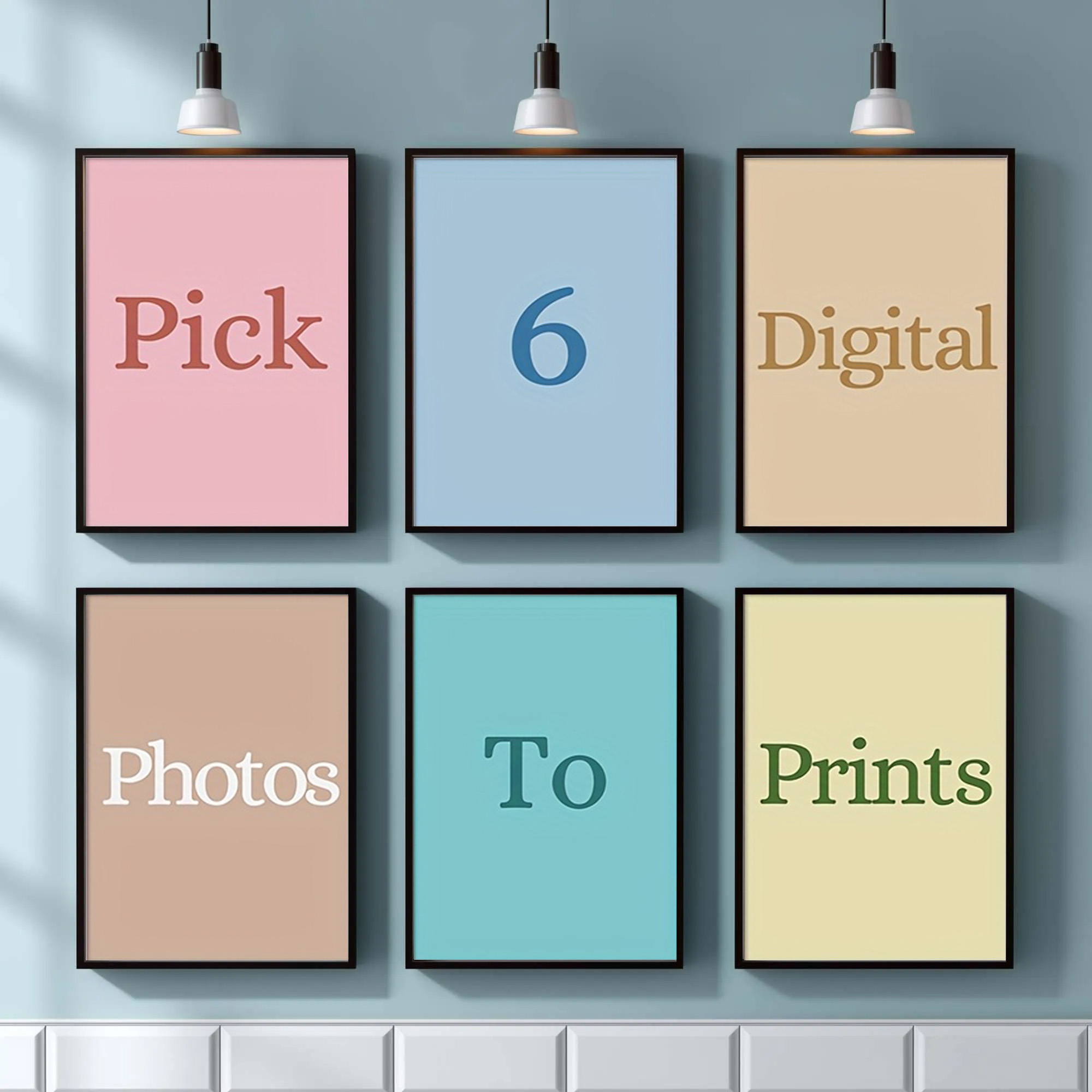 Photography Poster - 4/5/6pcs Custom Canvas Printing Personalized Photo