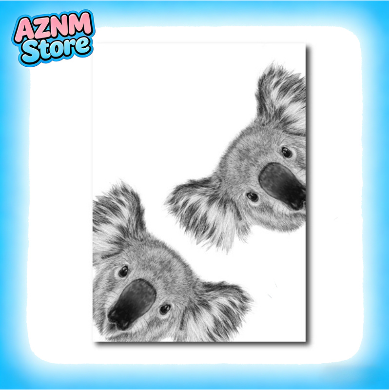 Photography Zoo - 2026 Koala Print Black and White