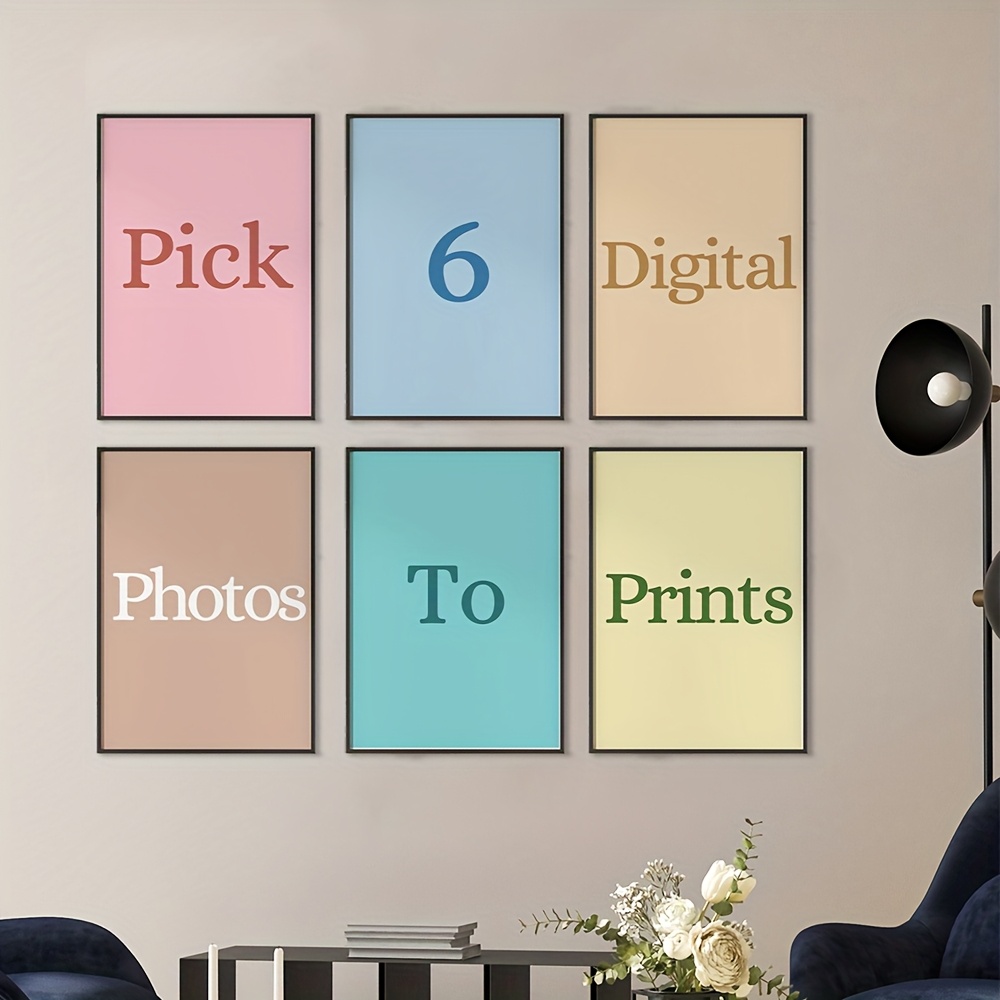 Photography Poster - 6pcs/set Personalized Custom Canvas Printing Photo
