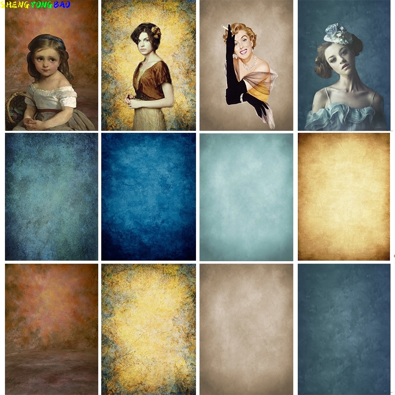 Photography Backdrop Muslin - Vintage Gradient Solid Color Photography Backdrops