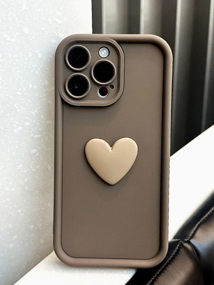 Cute 3D Love Heart Silicone Ca - đánh giá và giá Photography Xiaomi 15