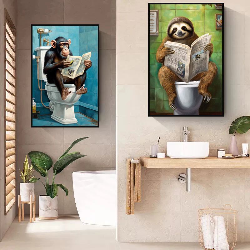 Bathroom Decor Colorful Animal - đánh giá và giá Photography Duck
