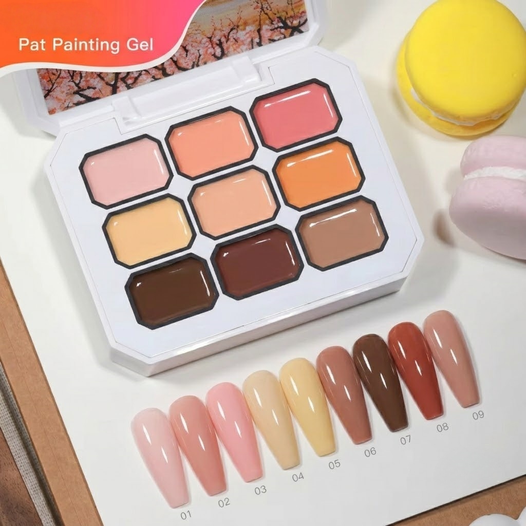 9 Colors Nude Milk Tea Solid C - đánh giá và giá Photography Technique