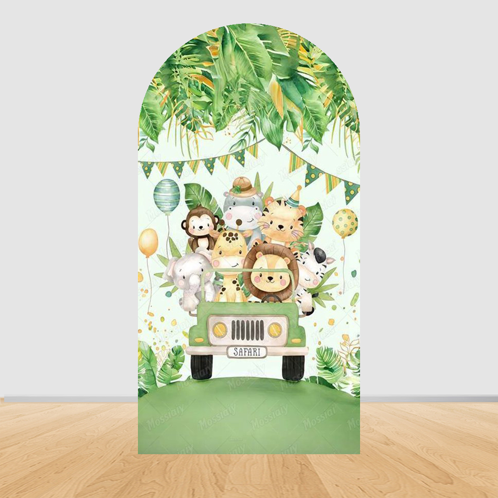 Jungle Zoo Party Arch Backgrou - đánh giá và giá Photography Zoo