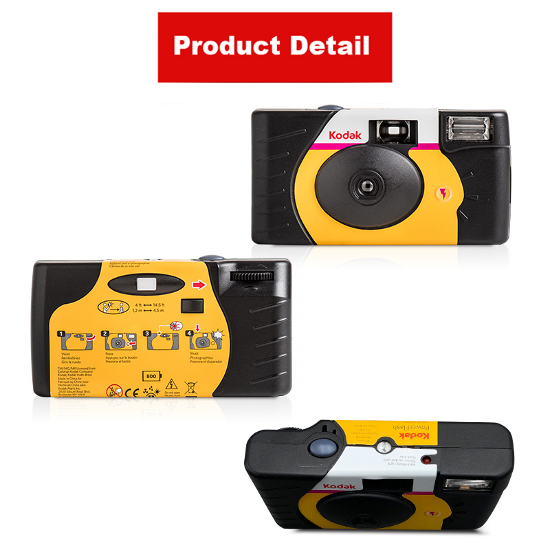 Disposable Film Camera Kodak 8 - đánh giá và giá Photography Close Up