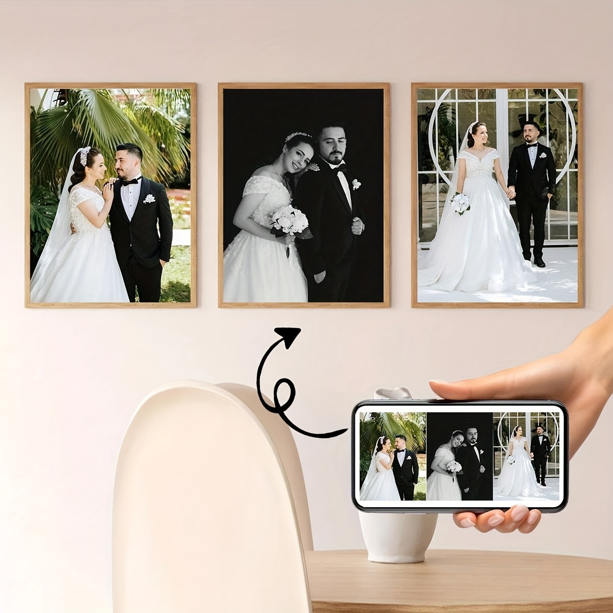 3pcs/set Custom Square Canvas  - đánh giá và giá Photography Interior