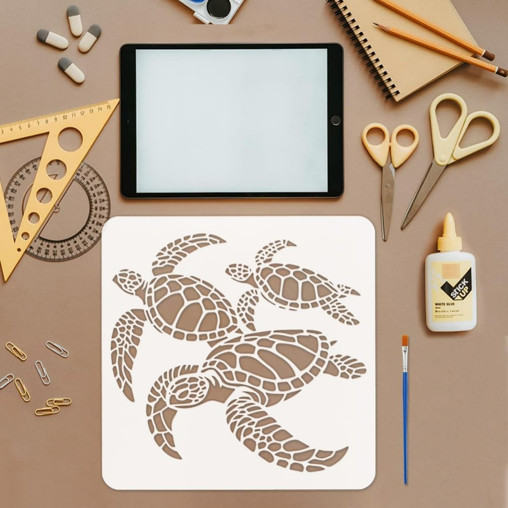 Turtles Stencil for Painting w - đánh giá và giá Photography Technique