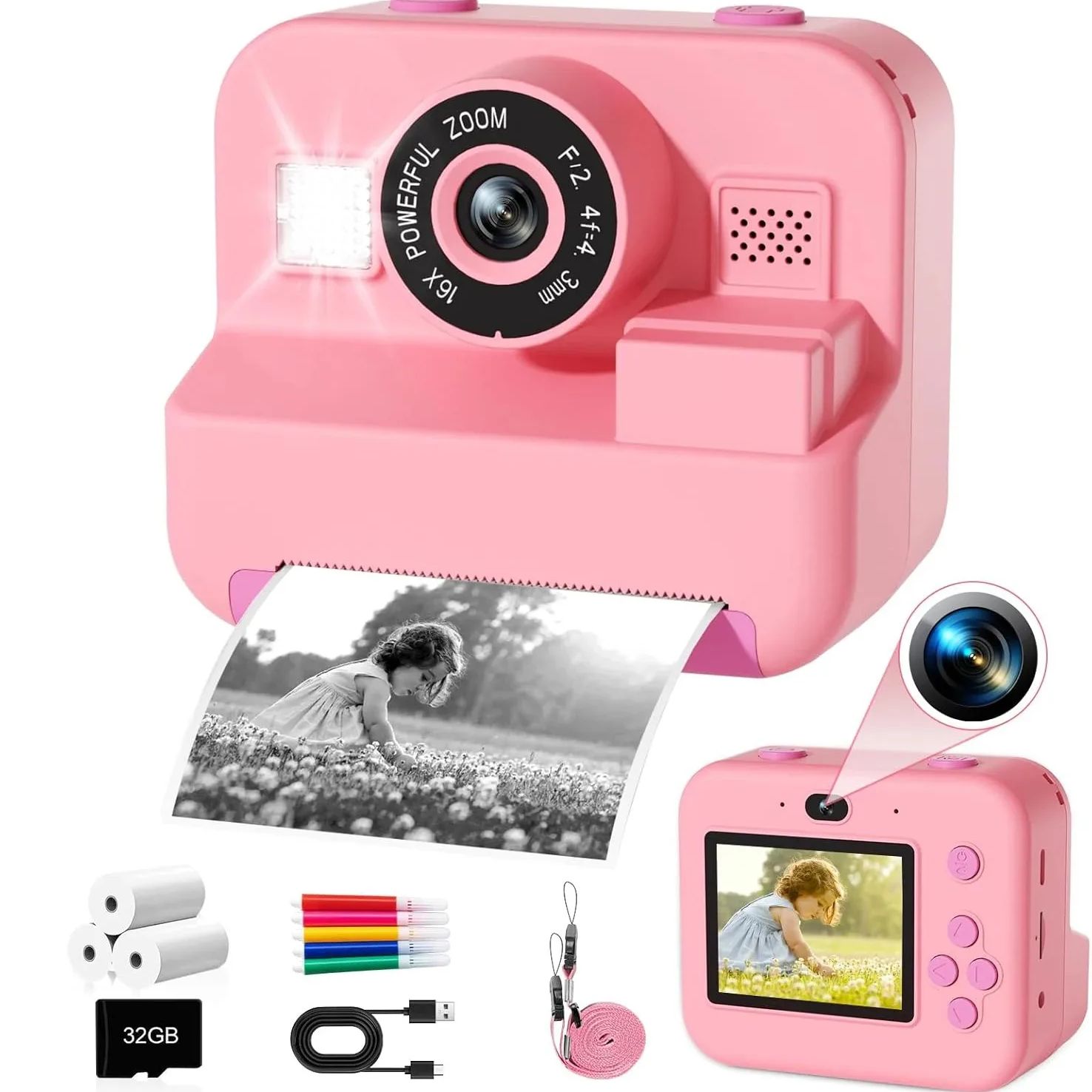 newInstant Print Camera With 3 - đánh giá và giá Photography Close Up