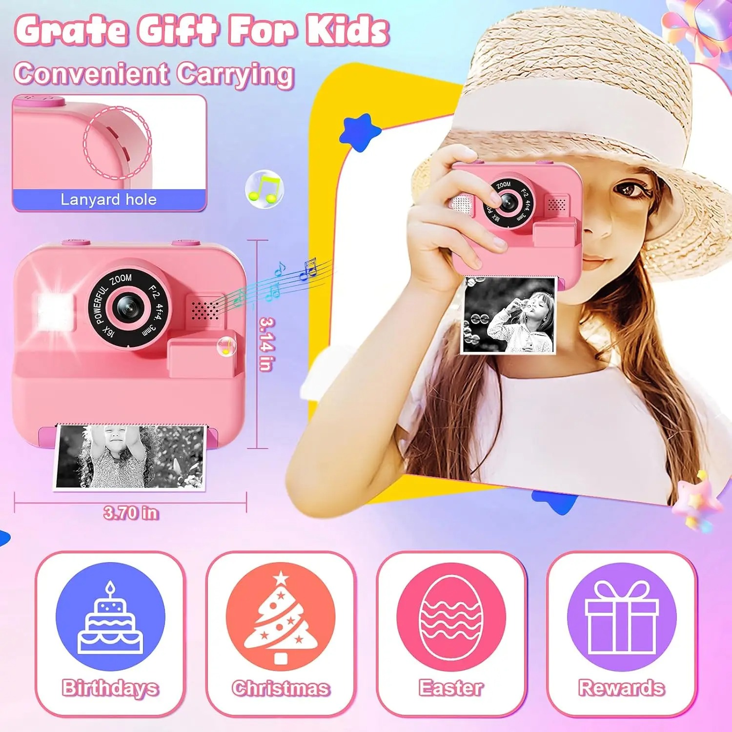 newInstant Print Camera With 3 - đánh giá và giá Photography Close Up