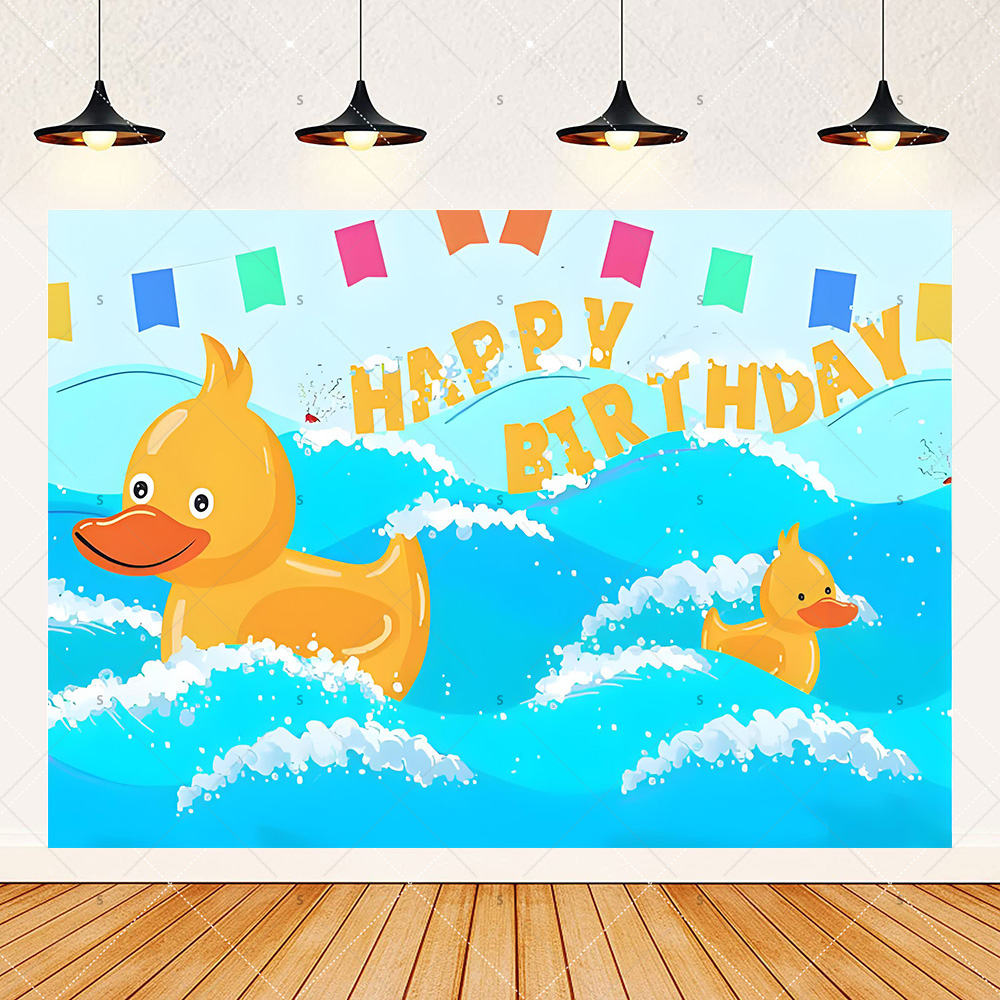 Cartoon Yellow Duck Theme Birt - đánh giá và giá Photography Duck