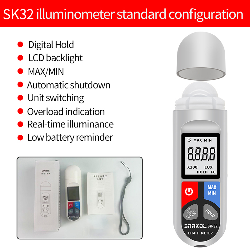 SK-32 Digital Illuminance Mete - đánh giá và giá Photography Ratio